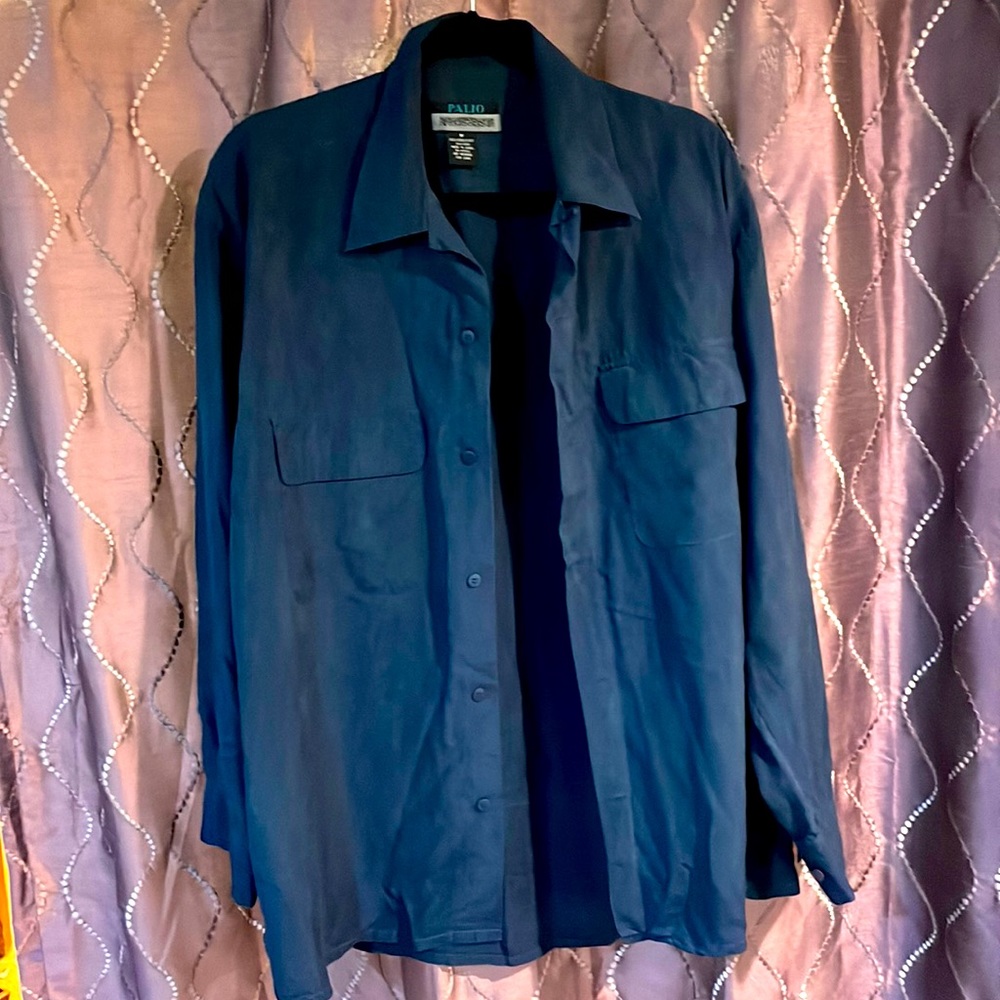Mens Silk Dress Shirt